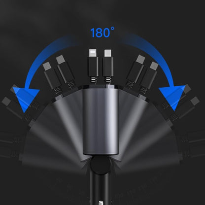 Retractable Car Charger, 4 in 1 Fast Car Phone Charger 120W