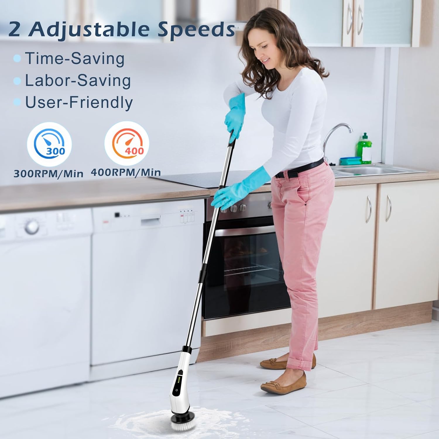 Cordless Electric Spin Scrubber