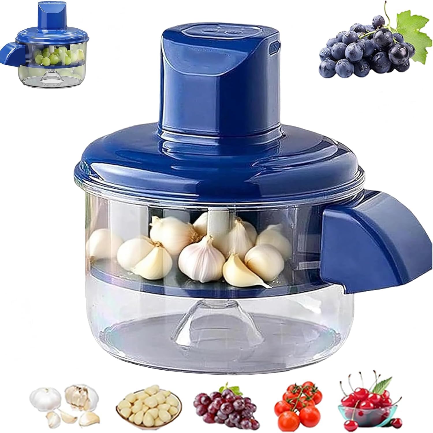 Electric Grape & Garlic Peeler Machine – Automatic Rechargeable Fruit Peeling Tool