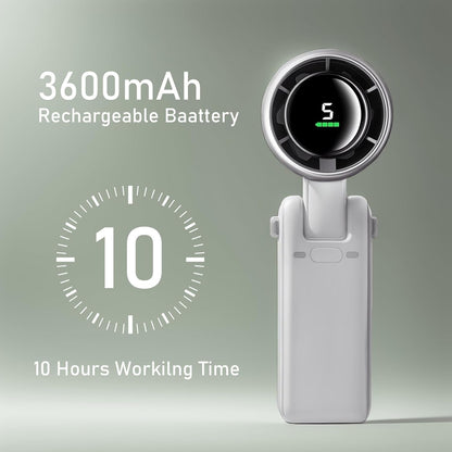 Portable Handheld Fan Mini Turbo Fan 5 Speed Strong Wind Personal