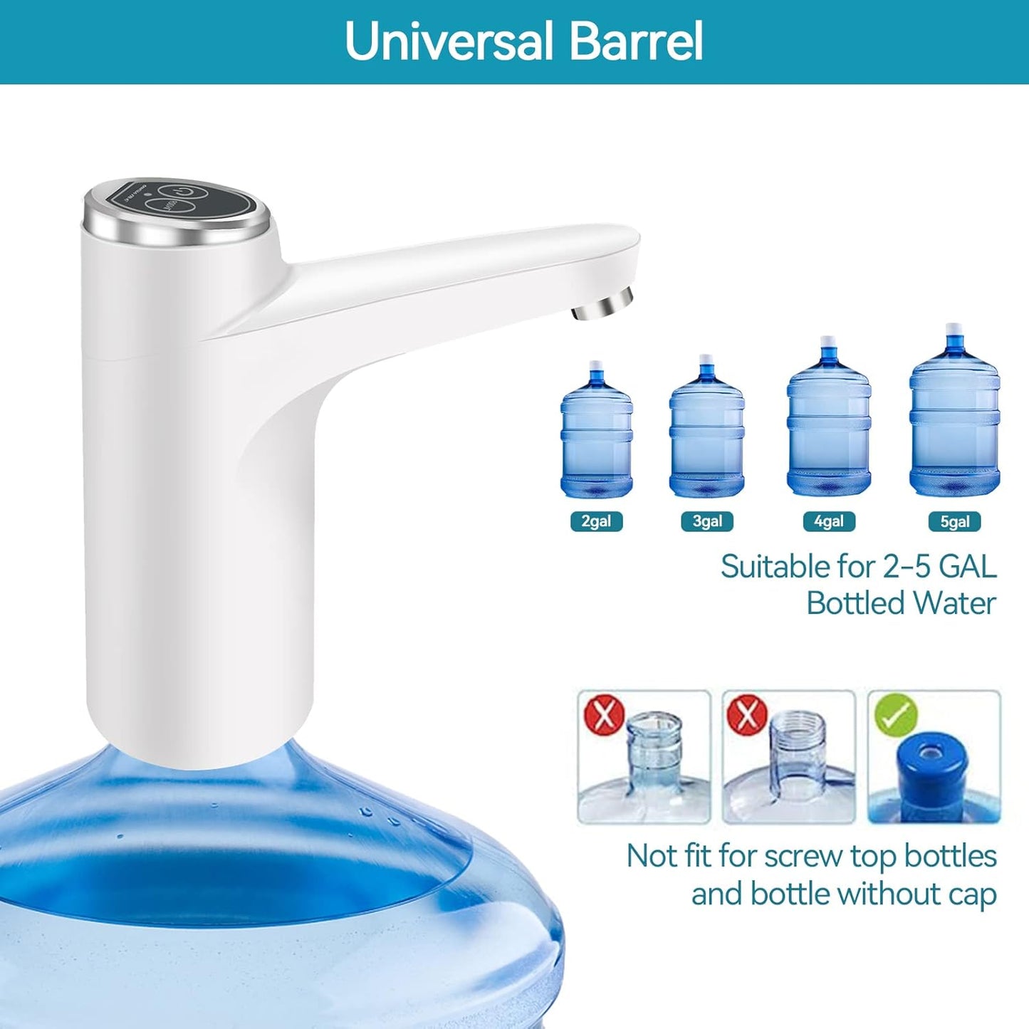 Portable Water Bottle Pump