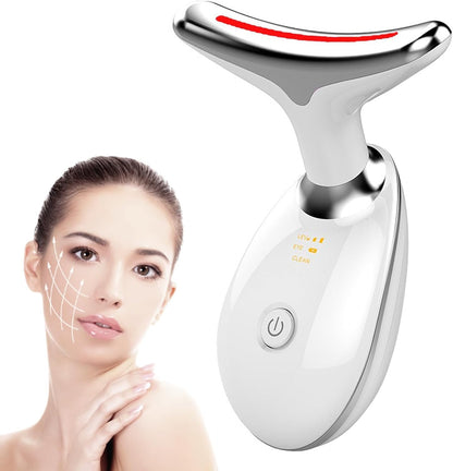 Mobify Premium Red Light Therapy Face and Neck Massager 7 in 1-7 LED Light Skin Rejuvenation & Wrinkle Removal Tool for Youthful, Radiant Skin face massager