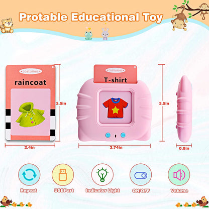 Talking Flash Cards Learning Toys for Toddlers 1-6 Year Old