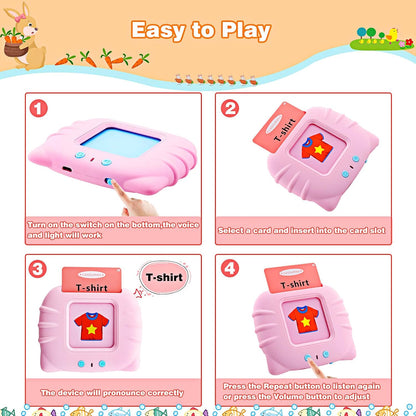 Talking Flash Cards Learning Toys for Toddlers 1-6 Year Old